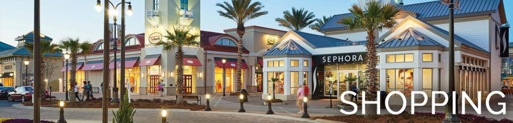 Destin shopping near St. Kitts Condo.